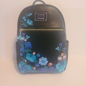Disney Loungefly Brave Merida And Family Botanical Mini Backpack